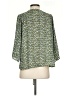 Daytrip 100% Polyester Green 3/4 Sleeve Blouse Size S - photo 2