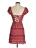 Sim & Sam 100% Rayon Hearts Red Cocktail Dress Size S - photo 2