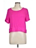 Naked Zebra 100% Polyester Pink Short Sleeve Top Size L - photo 1