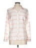Columbia Stripes Pink Long Sleeve Blouse Size L - photo 1