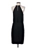 Tibi 100% Silk Solid Black Casual Dress Size 4 - photo 2