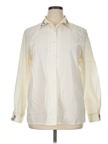 Foxcroft Long Sleeve Button-Down Shirt (view 1)