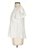 Mine Ivory Short Sleeve Blouse Size S - photo 5
