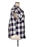 Jachs Girlfriend 100% Rayon Plaid Blue Short Sleeve Button-Down Shirt Size XL - photo 4