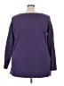 Lane Bryant Solid Stripes Purple Pullover Sweater Size 26 - 28 Plus - photo 2