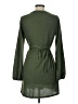 Rewind Solid Green Casual Dress Size L - photo 2