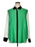 Coldwater Creek 100% Polyester Green Long Sleeve Polo Size 1X - photo 1
