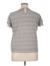 Adrianna Papell Gray Short Sleeve Top Size XL (estimated) - photo 2