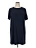 MICHAEL Michael Kors Solid Blue Casual Dress Size 1X - photo 1