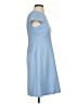 Eliza J 100% Polyester Solid Blue Casual Dress Size 0 - photo 4