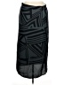 Ann Taylor LOFT 100% Polyester Graphic Black Casual Skirt Size XL - photo 1