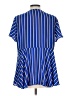 Torrid 100% Polyester Blue Short Sleeve Blouse Size Lg Plus (0) - photo 2
