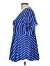 Torrid 100% Polyester Blue Short Sleeve Blouse Size Lg Plus (0) - photo 5