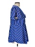 Torrid 100% Polyester Blue Short Sleeve Blouse Size Lg Plus (0) - photo 4