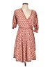 Max Studio Print Orange Casual Dress Size L - photo 1