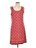 Max Studio Print Orange Casual Dress Size L - photo 1