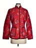 Anne Carson 100% Silk Floral Red Jacket Size S - photo 1
