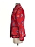 Anne Carson 100% Silk Floral Red Jacket Size S - photo 5