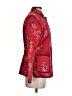 Anne Carson 100% Silk Floral Red Jacket Size S - photo 4
