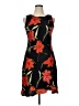 Jessica Print Black Cocktail Dress Size 14 - photo 1