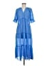 Signify 100% Polyester Blue Casual Dress Size M - photo 1
