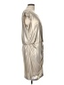 Cynthia Steffe 100% Polyester Metallic Silver Cocktail Dress Size L - photo 4