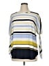 Ann Taylor 100% Polyester Stripes Blue 3/4 Sleeve Blouse Size XL - photo 1