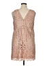 BCBGMAXAZRIA 100% Polyester Floral Pink Tan Cocktail Dress Size XL - photo 2
