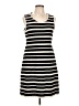 Max Studio Stripes Black Casual Dress Size L - photo 1