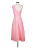 Reiss 100% Polyester Solid Pink Cocktail Dress Size 4 - photo 2