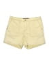 Gloria Vanderbilt Solid Yellow Khaki Shorts Size 8 - photo 1