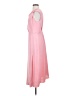 Reiss 100% Polyester Solid Pink Cocktail Dress Size 4 - photo 5