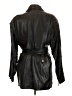 Andrew Marc Black Trenchcoat Size L - photo 2