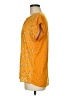 Papermoon 100% Polyester Yellow Short Sleeve Blouse Size M - photo 5