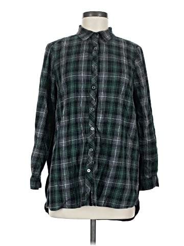Democracy Long Sleeve Button-Down Shirt (view 1)
