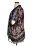 Bobeau 100% Polyester Paisley Brown Short Sleeve Blouse Size XL - photo 5