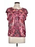Cato 100% Polyester Pink Short Sleeve T-Shirt Size L - photo 1