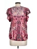 Cato 100% Polyester Pink Short Sleeve T-Shirt Size L - photo 2