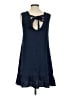 Unbranded 100% Polyester Solid Blue Casual Dress Size S - photo 2