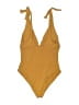 L Space Solid Tan One Piece Swimsuit Size 6 - photo 2