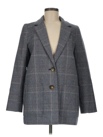 Madewell Dorset Blazer in Navy Glen Plaid (view 1)
