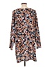 Halogen 100% Polyester Paisley Brown Casual Dress Size L - photo 2