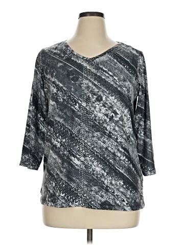 Gloria Vanderbilt 3/4 Sleeve T-Shirt (view 1)