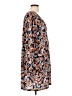 Halogen 100% Polyester Paisley Brown Casual Dress Size L - photo 4