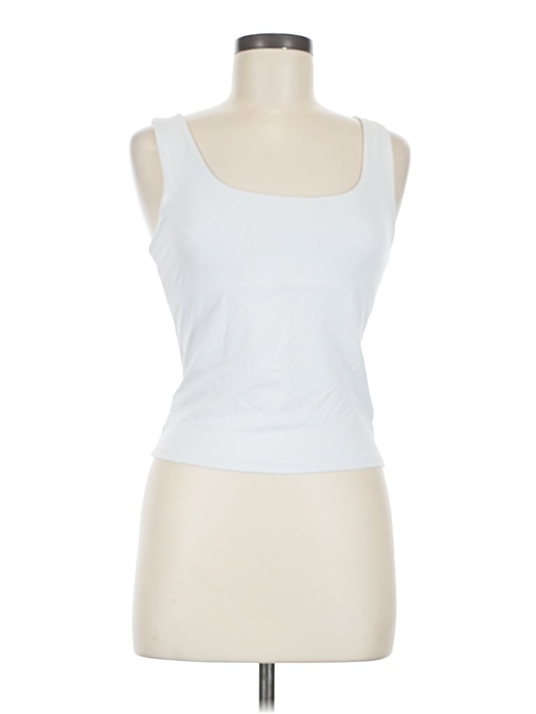 Pre-owned White Fox Tank Top White Strapless Neckline Tops