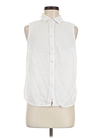 J.Crew Factory Store Sleeveless Button-Down Shirt (view 1)