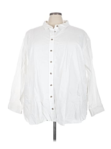 Universal Thread 3/4 Sleeve Button-Down Shirt (view 1)