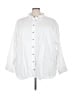 Universal Thread 100% Cotton White 3/4 Sleeve Button-Down Shirt Size 4X - photo 1