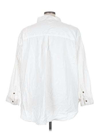 Universal Thread 3/4 Sleeve Button-Down Shirt (view 2)