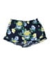 Aerie 100% Polyester Floral Blue Shorts Size XL - photo 1